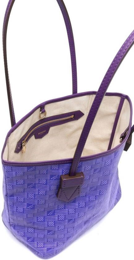Moreau Shopper met logoprint Paars