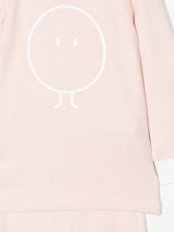 MORI Pyjama met geborduurd logo Roze