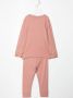 MORI Ribgebreide pyjama Roze - Thumbnail 2