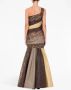 Moschino Asymmetrische jurk Bruin - Thumbnail 2