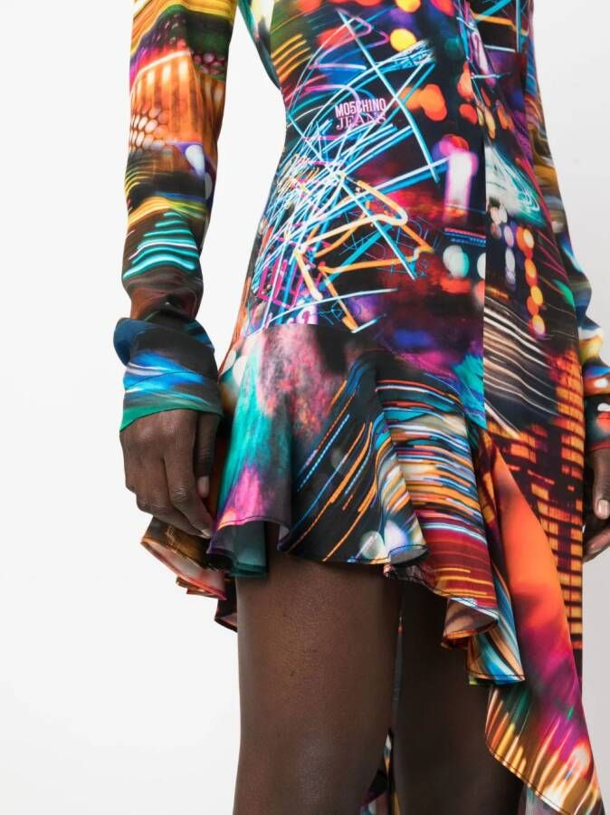 MOSCHINO JEANS Asymmetrische jurk Oranje