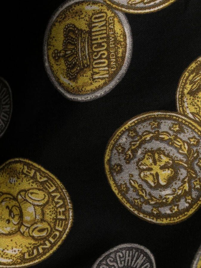 Moschino Badjas met print Zwart