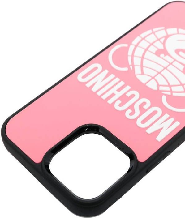 Moschino iPhone 12 Pro Max hoesje met print Roze