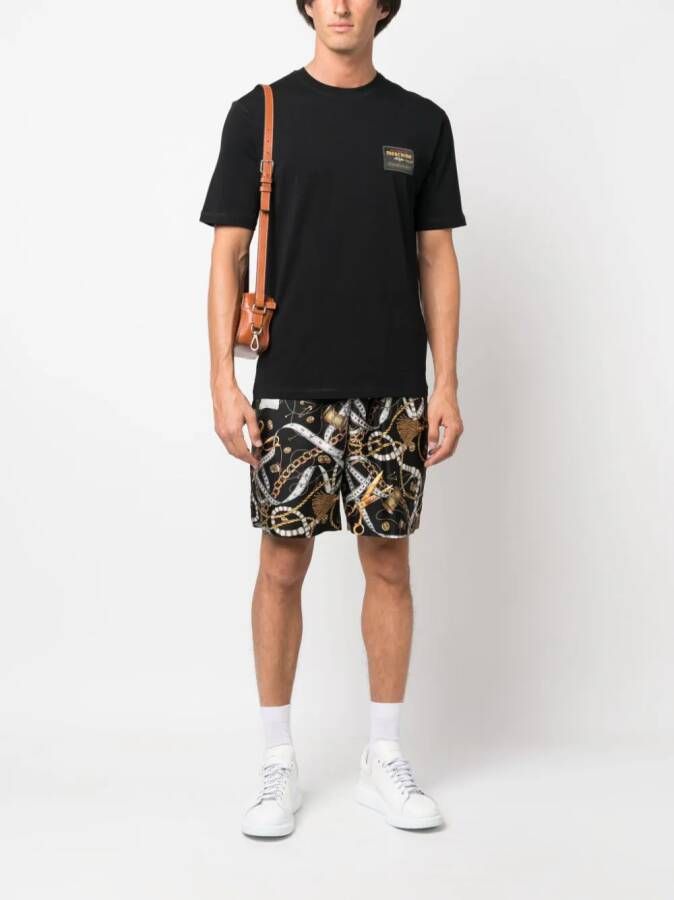 Moschino Bermuda shorts met print Zwart