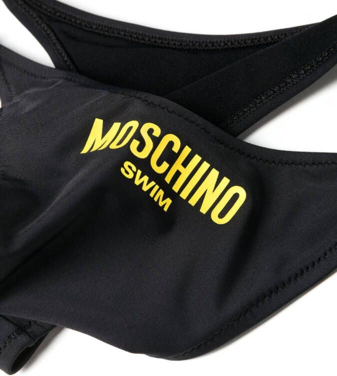 Moschino Bikinislip met logoprint Zwart