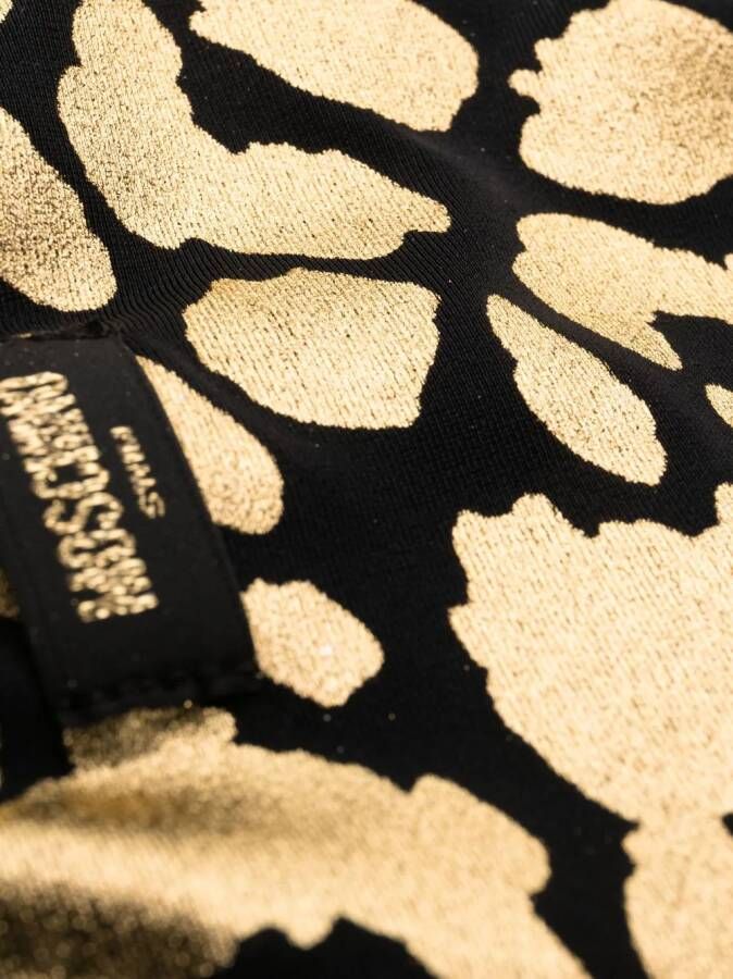 Moschino Bikinislip met luipaardprint Zwart
