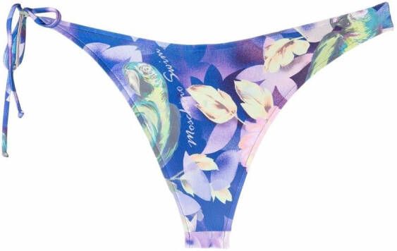 Moschino Bikinislip met print Blauw