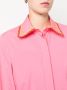 Moschino Blouse met contrasterend stiksel Roze - Thumbnail 5