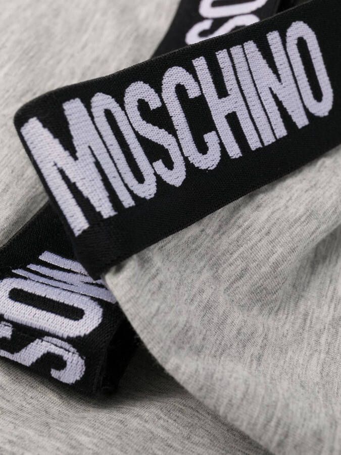 Moschino Boxershorts met logo tailleband Grijs