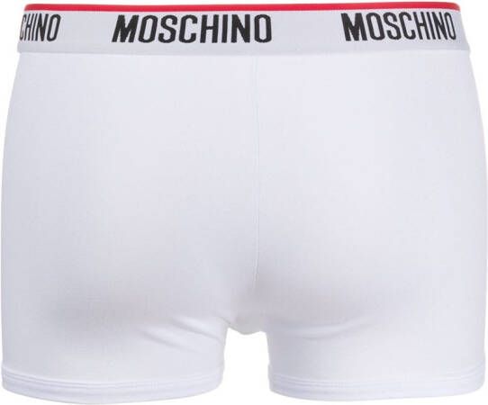 Moschino Boxershorts met logo Wit