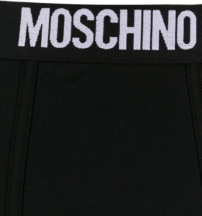 Moschino Boxershorts met logo Zwart