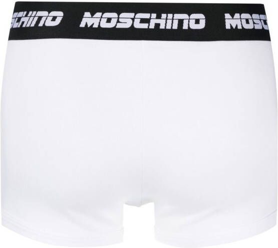 Moschino Boxershorts met logoband Wit