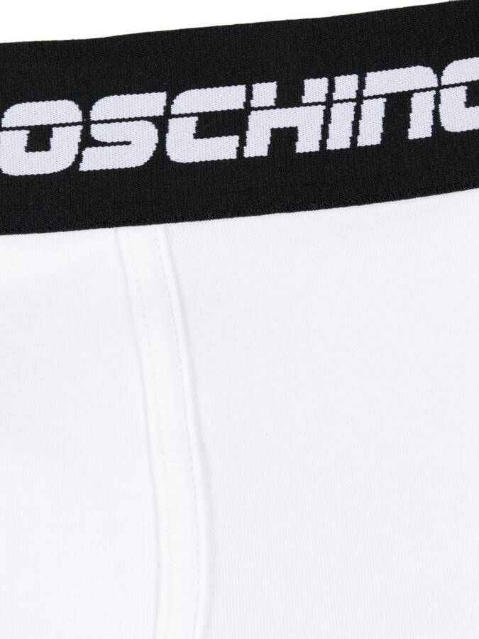 Moschino Boxershorts met logoband Wit