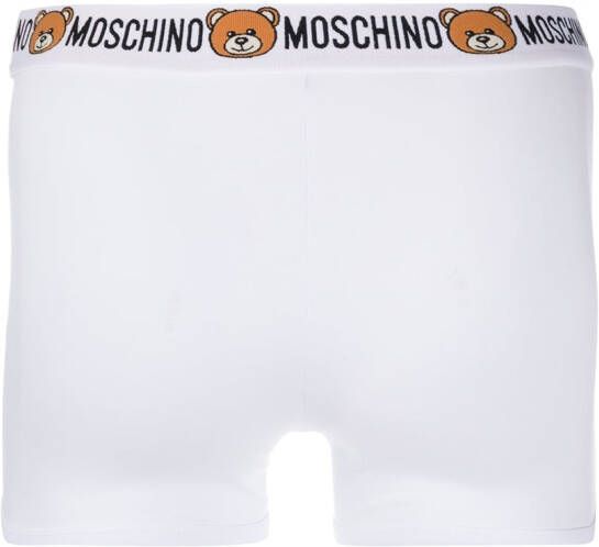 Moschino Boxershorts met logoprint Wit
