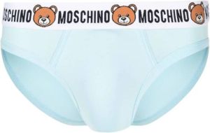 Moschino Boxershorts met teddybeerprint Blauw