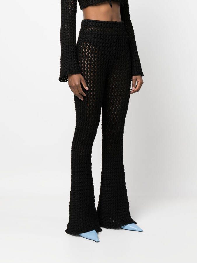 Moschino Gehaakte broek Zwart