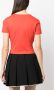 Moschino Cropped T-shirt Rood - Thumbnail 4