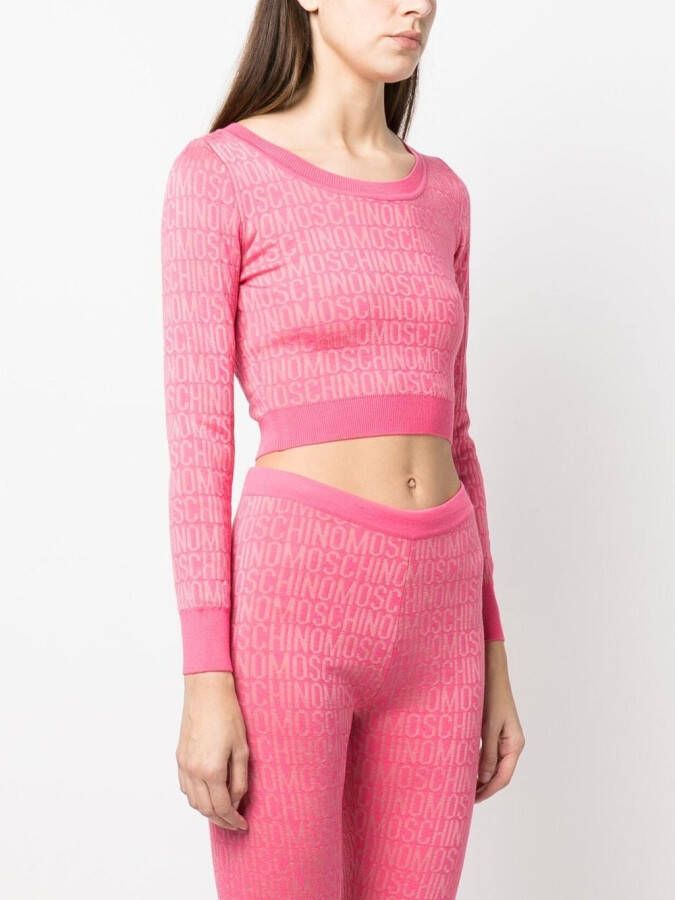 Moschino Cropped trui Roze