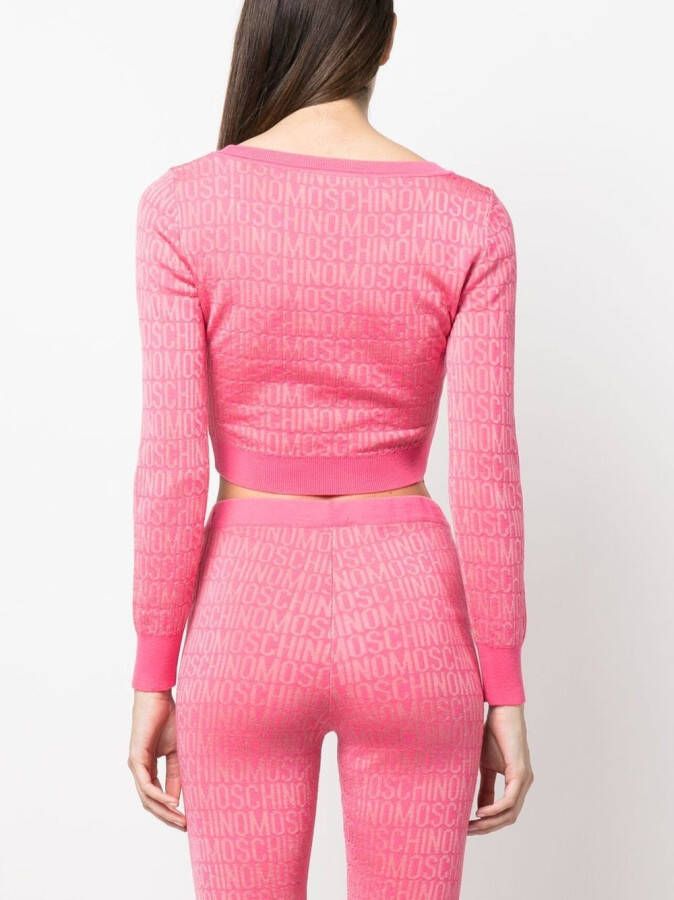 Moschino Cropped trui Roze