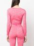 Moschino Cropped trui Roze - Thumbnail 4