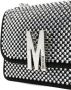 Moschino Crossbodytas verfraaid met kristallen Zwart - Thumbnail 4