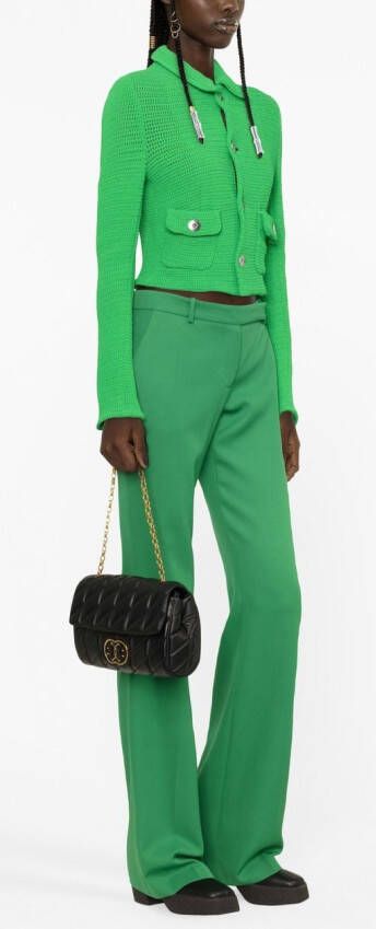 Moschino Double Smile gevoerde tas Zwart