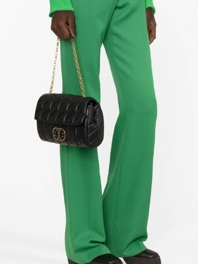 Moschino Double Smile gevoerde tas Zwart