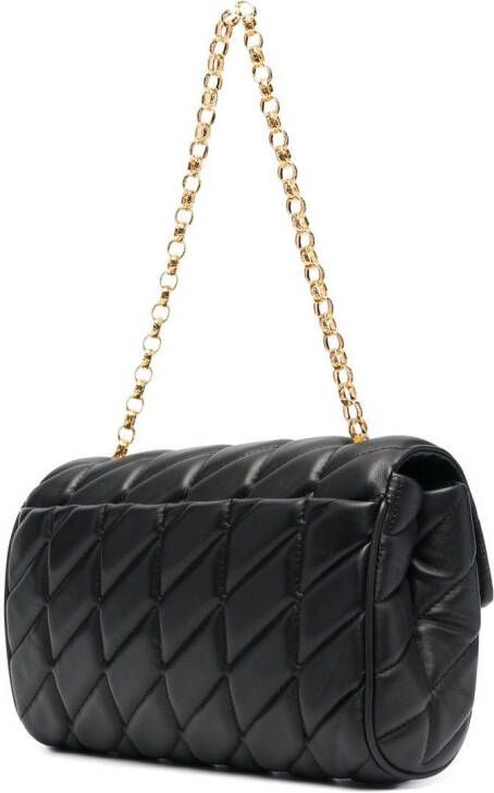 Moschino Double Smile gevoerde tas Zwart