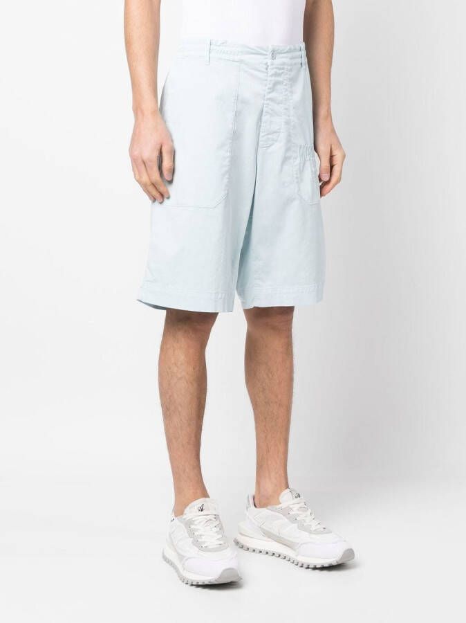 Moschino Shorts met geborduurd logo Blauw