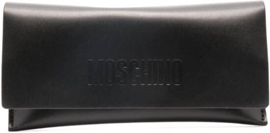 Moschino Eyewear Bril met logo Zwart