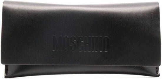 Moschino Eyewear Bril met logo Zwart