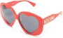 Moschino Eyewear Zonnebril met hartvormig montuur Rood - Thumbnail 2