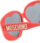 Moschino Eyewear Zonnebril met hartvormig montuur Rood - Thumbnail 3