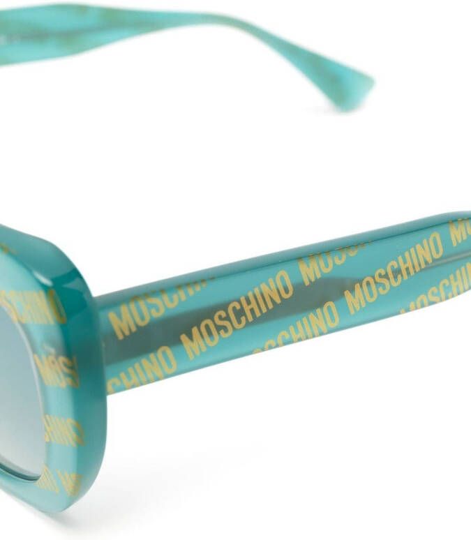 Moschino Eyewear Zonnebril met cat-eye montuur Groen