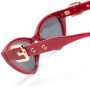 Moschino Eyewear Zonnebril met getinte glazen Rood - Thumbnail 3