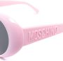 Moschino Eyewear Zonnebril met hartjes montuur Roze - Thumbnail 3