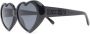 Moschino Eyewear Zonnebril met hartjes montuur Zwart - Thumbnail 2