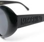 Moschino Eyewear Zonnebril met hartjes montuur Zwart - Thumbnail 3