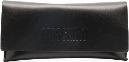 Moschino Eyewear Zonnebril met ovaal montuur Bruin