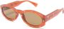Moschino Eyewear Zonnebril met ovalen montuur Oranje - Thumbnail 2