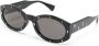 Moschino Eyewear Zonnebril met ovalen montuur Zwart - Thumbnail 2