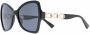 Moschino Eyewear Zonnebril met oversized montuur Zwart - Thumbnail 2