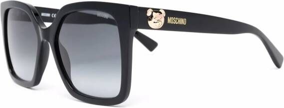 Moschino Eyewear Zonnebril met oversized montuur Zwart