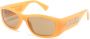Moschino Eyewear Zonnebril met rechthoekig montuur Oranje - Thumbnail 2