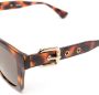 Moschino Eyewear Zonnebril met schildpadschild design Bruin - Thumbnail 3