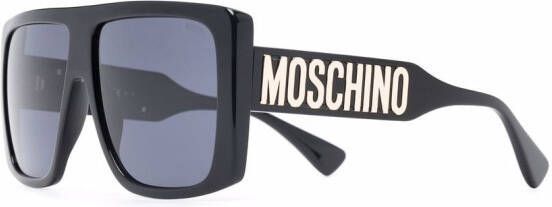 Moschino Eyewear Zonnebril met vierkant montuur Zwart