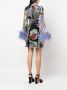 Moschino Jurk met veren afwerking Zwart - Thumbnail 4