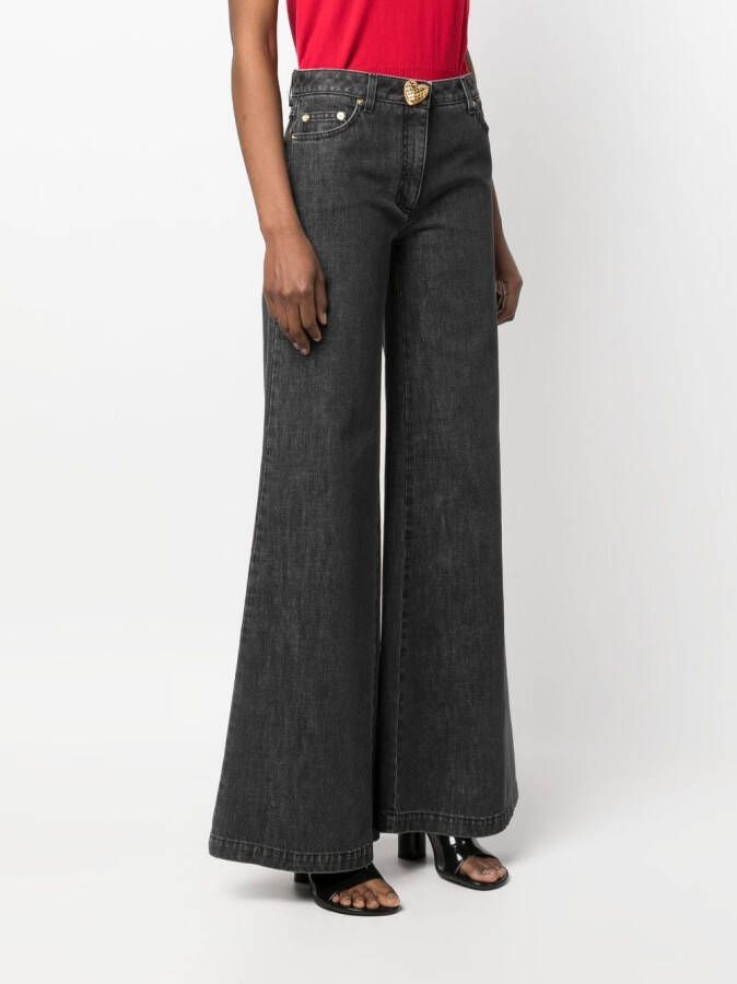 Moschino Flared jurk Zwart