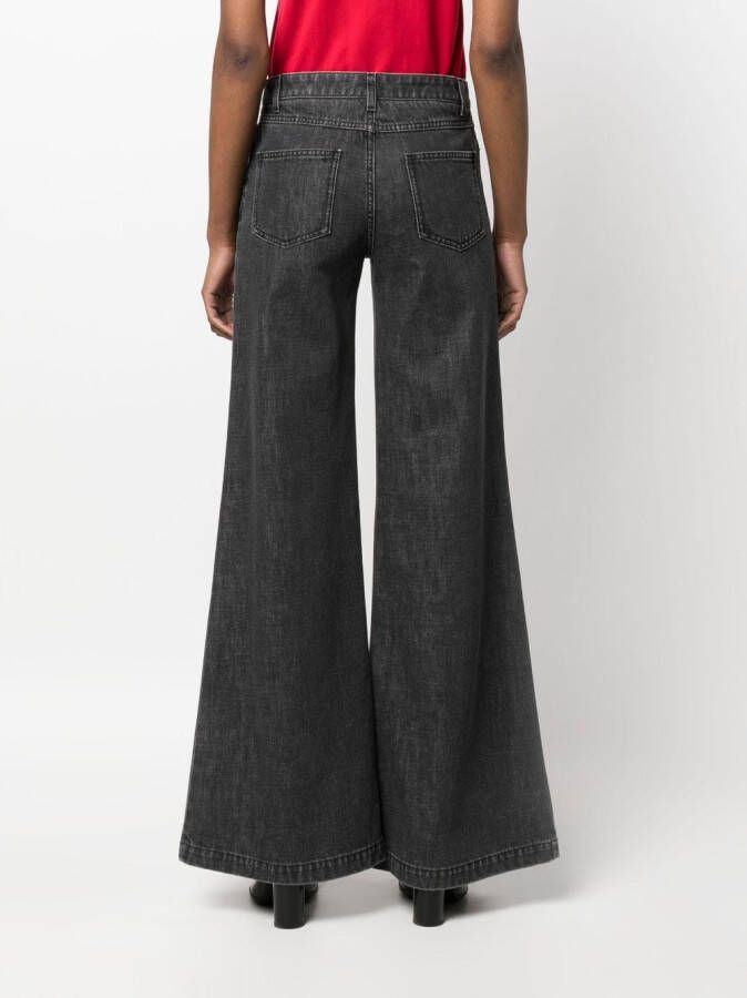 Moschino Flared jurk Zwart