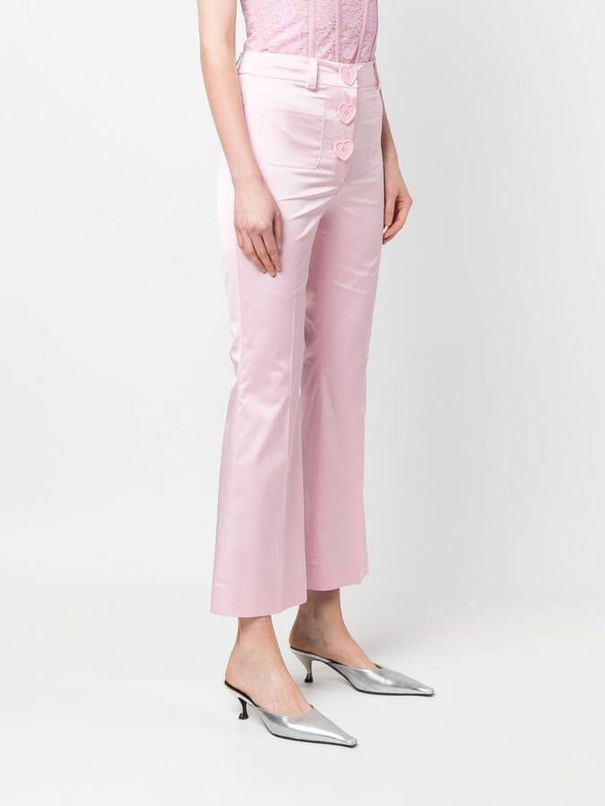 Moschino Flared pantalon Roze